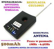 Wykrywacze podsłuchów - Laserowy Wykrywacz Podsłuchów, Kamer, GSM, Lokalizatorów GPS... + Słuchawki. - miniaturka - grafika 1