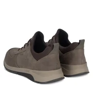 Półbuty męskie - Sneakersy Rieker 39653-25 Beżowy - miniaturka - grafika 1