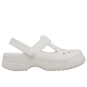 Klapki i japonki damskie - Klapki Crocs Classic Mary Jane Clog 210615-0WV - białe - miniaturka - grafika 1