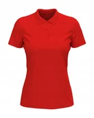 Koszulki i topy damskie - Koszulka damska polo T-shirt Polówka Stedman ST9160 Red DUŻY ROZMIAR 3XL - miniaturka - grafika 1