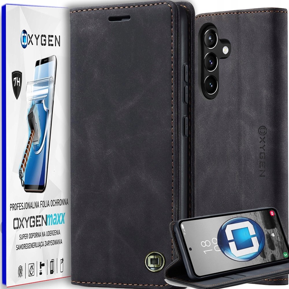 Etui na telefon Oxygen BooK do Samsung Galaxy A16 4G/ A16 5G Folia