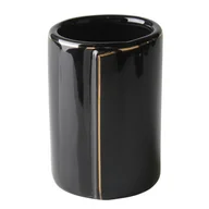 Kubki na szczoteczki do zębów - Kubek na szczoteczki Fold 7 x 10 cm czarno-złoty - miniaturka - grafika 1