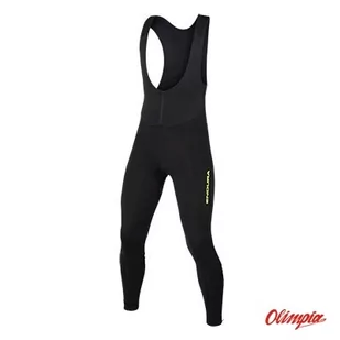 Spodnie rowerowe Endura Windchill Bibtight black/yellow - Spodnie rowerowe - miniaturka - grafika 1