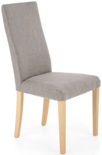 Krzesło tapicerowane nowoczesne beż + dąb sonoma E4-T68 - Krzesła - miniaturka - grafika 1