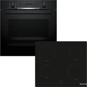 Zestawy AGD - Zestaw AGD do zabudowy Bosch Piekarnik elektryczny HBA534EB3 + Płyta indukcyjna PUG611AA5E - miniaturka - grafika 1