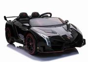 Jeździki dla dzieci - Import SUPER-TOYS SUPER-TOYS ORYGINALNE LAMBORGHINI VENENO NA AKUMULATOR MIĘKKIE KOŁA MIĘKKIE SIEDZENIE/XMX615 Darmowa dostawa XMX-615-CZARNY - miniaturka - grafika 1