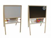 Tablice dla dzieci - MalPlay Bączek tablica magnetyczna dwustronna - miniaturka - grafika 1