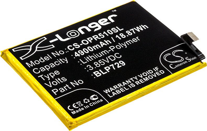 TECHTEK Baterie kompatybilny z [OPPO] Realme 5, Realme 5i, Realme 5S, Realme C11, Realme C21, Realme C3 zastępuje BLP729
