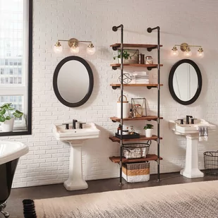 Kinkiet do łazienki Poppy, 3-punktowy, mosiądz - Lampy ścienne - miniaturka - grafika 3