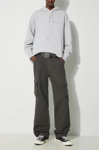 Alpha Industries spodnie bawełniane Jet Pant kolor szary proste 101212 - Spodnie męskie - miniaturka - grafika 1