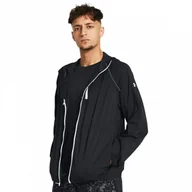 Kurtki męskie - Męska kurtka do biegania Under Armour Launch Lightweight Jacket - czarna - miniaturka - grafika 1
