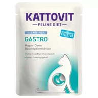 Mokra karma dla kotów - Kattovit Gastro w saszetkach - Kaczka z ryżem, 24 x 85 g - miniaturka - grafika 1