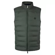 Garnitury - Hackett London Męska kamizelka LW, zielona (ciemnozielona), L, Zielony (ciemnozielony), L - miniaturka - grafika 1