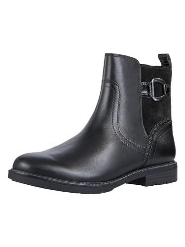 MARCO TOZZI Damskie botki Zip+Slip 2-25301-43, czarny Comb, 36 EU