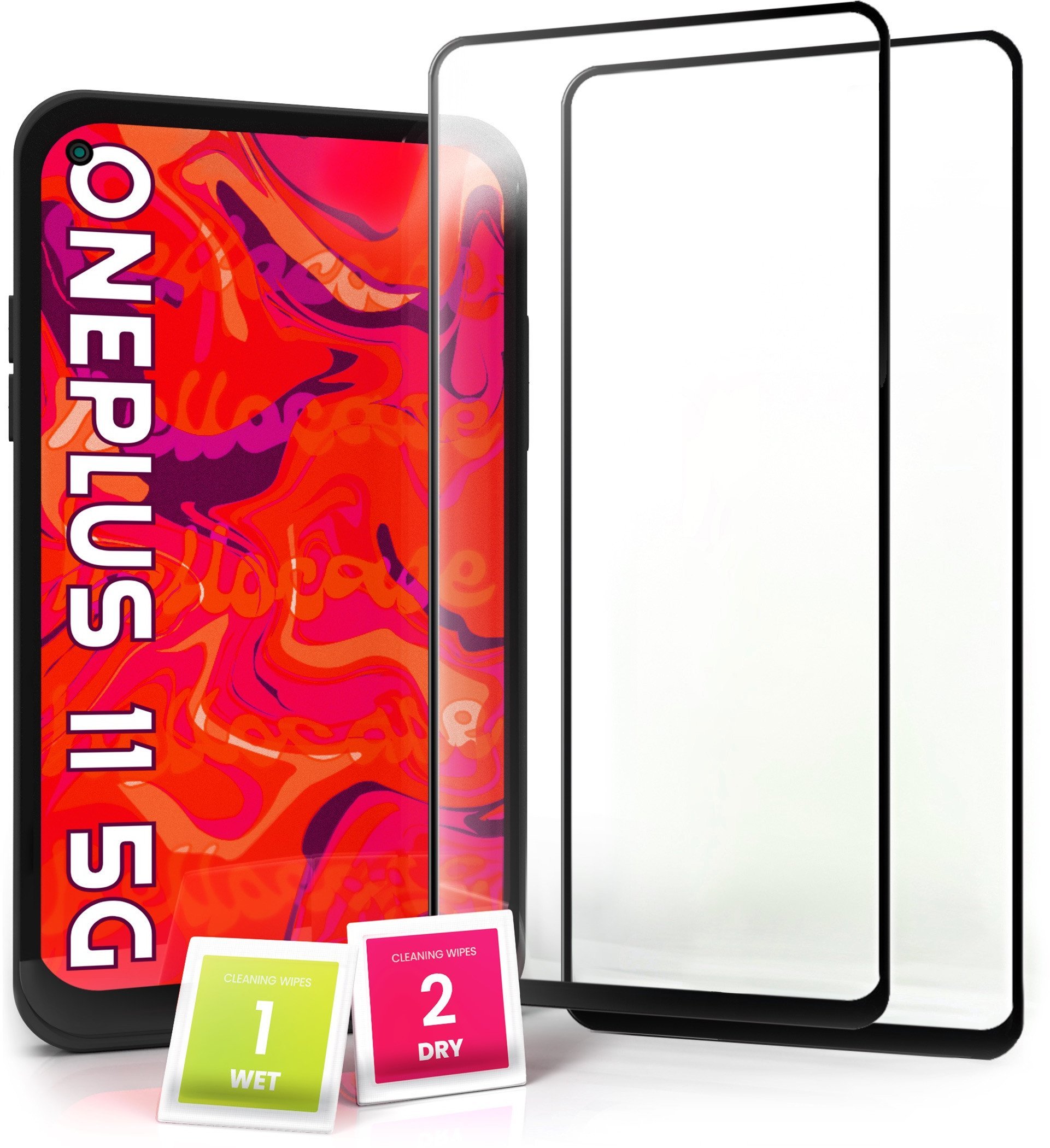 2-PAK Szkło Hartowane do OnePlus 11 5G Pełne 5D, Curved, Zakrzywione, 9H