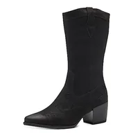 Botki damskie - Marco Tozzi Damskie 2-25083-41 botki na obcasie, czarne, 37 EU, czarny, 37 eu - miniaturka - grafika 1