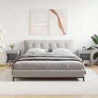 Szafki nocne - vidaXL Szafki nocne, 2 szt., szarość betonu, 40x35x50 cm - miniaturka - grafika 1