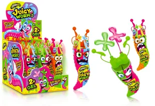 12 SZTUK - JOHNY BEE JUICY WORMS 58G - Gumy do żucia, lizaki, dropsy - miniaturka - grafika 1