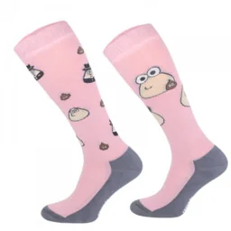 Comodo Podkolanówki jeździeckie POU PINK - Skarpetki jeździeckie - miniaturka - grafika 1