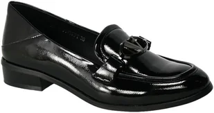 Mokasyny Vinceza 23-10904 BK PT Czarny Lakier - VINCEZA - Mokasyny damskie - miniaturka - grafika 1