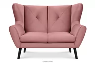 Sofy i kanapy - Różowa sofa 2 osobowa mała MIRO - miniaturka - grafika 1