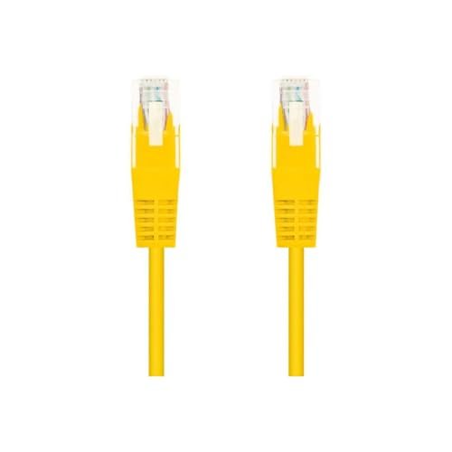 Nanocable UTP kabel sieciowy Cat.5e 2 m, żółty kabel sieciowy do szybkich i bezpiecznych połączeń w domu i biurze