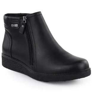 Botki damskie ocieplane na podwyższeniu czarne Sergio Leone BT25348-S - Botki damskie - miniaturka - grafika 1