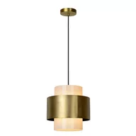 Lampy sufitowe - Lucide LAMPA wisząca FIRMIN 45497/30/02 szklana OPRAWA tuba zwis złoty opal - miniaturka - grafika 1