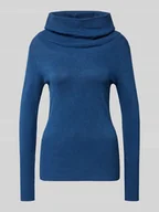 Swetry damskie - Bluzka z długim rękawem o kroju slim fit z mieszanki wiskozy model ‘Dollie’ - miniaturka - grafika 1