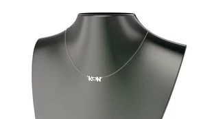 Naszyjnik srebrny z sercem i inicjałami - Naszyjniki - miniaturka - grafika 3