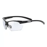 Okulary sportowe - Uvex Sportstyle 802 Small V sportowe okulary przeciwsłoneczne, czarny, jeden rozmiar 5308942201_2201_One Size - miniaturka - grafika 1