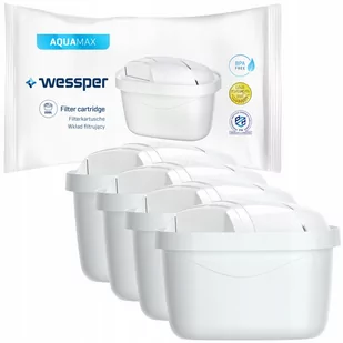 4x Wessper Aquamax - Filtr Zamienny Do Dzbanków: Brita, Aquaphor, Wessper, Dafi (Zamiennik) - Wkłady filtrujące - miniaturka - grafika 1