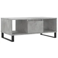Ławy i stoliki kawowe - vidaXL Stolik kawowy betonowy szary 90x50x36,5 cm materiał drewnopochodny - miniaturka - grafika 1