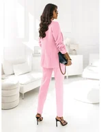 Garnitury - Modny garnitur marynarka i spodnie NAJAT - pudrowy róż - miniaturka - grafika 1