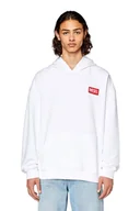 Bluzy męskie - felpa uomo diesel a11592 0ilac s-nlabel-hood-l1 100 - miniaturka - grafika 1