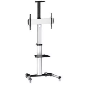 TV Stand Sunne S21 pro úhlopříčky 37"-70", nosnost 50 kg (S21) Czarny/Srebrny - Uchwyty do telewizora - miniaturka - grafika 1