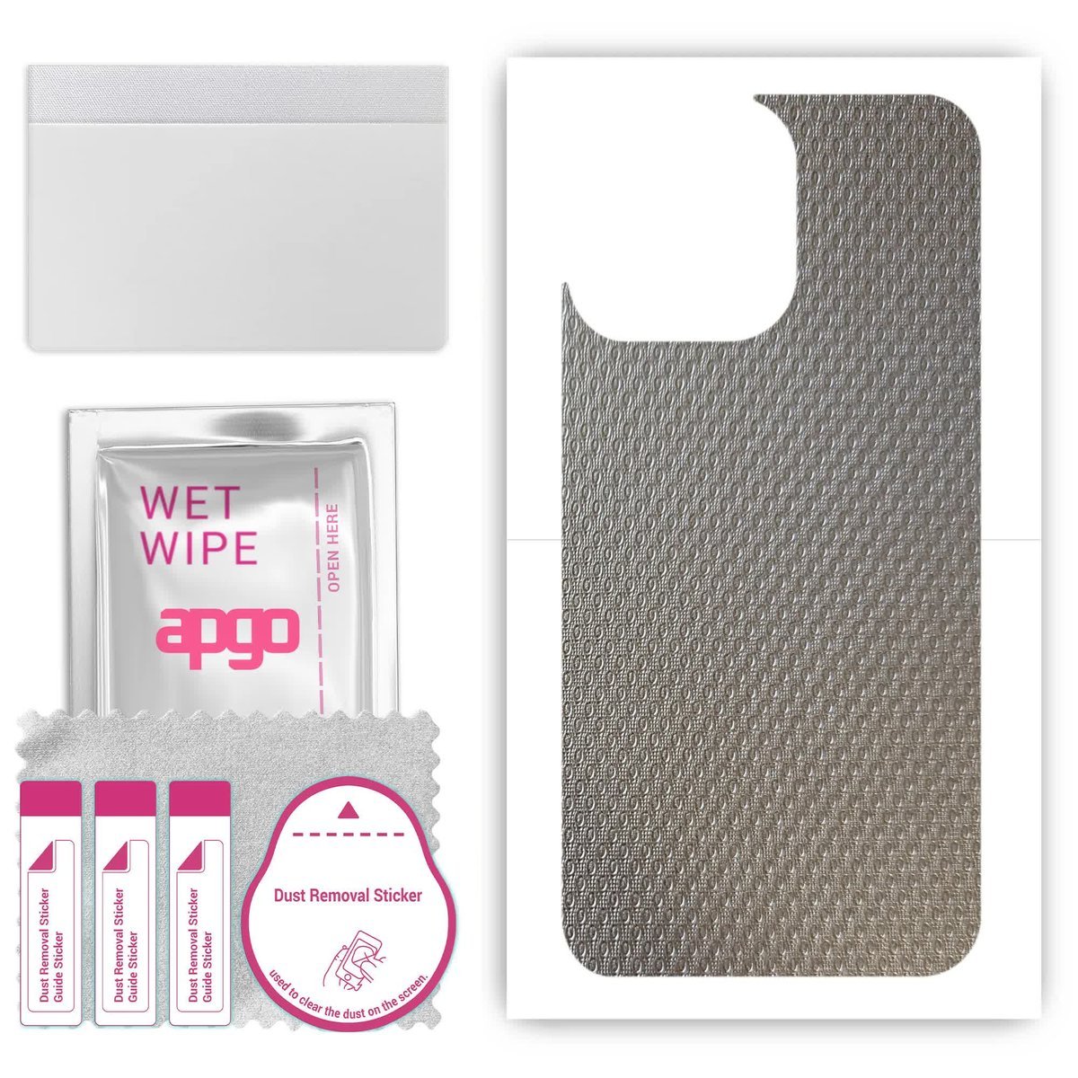 Folia naklejka skórka strukturalna na TYŁ do Motorola Edge 50 Neo - Aluminium krople - apgo SKINS