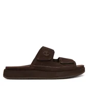 Klapki i japonki męskie - Klapki Timberland TB0A2755EIV1 Brązowy - miniaturka - grafika 1
