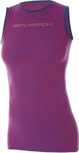 Brubeck Koszulka damska 3D Run PRO purpurowa r. XL TA10300 - Koszulki i topy damskie - miniaturka - grafika 1