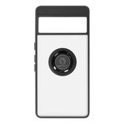 Etui i futerały do telefonów - Etui na Google Pixel 7, dwumateriałowy stojak na wideo z metalowym pierścieniem, czarny - miniaturka - grafika 1