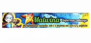 Zakładka do książki z imieniem Malwina - Zakładki indeksujące - miniaturka - grafika 1