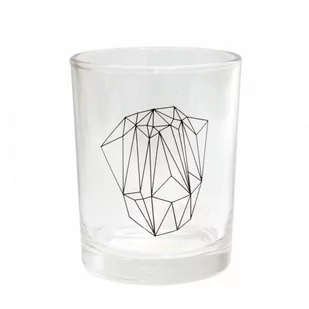 NoName szklanka do napojów Diamond 7 x 9 cm przezroczysta/czarna twm_549212 - Szklanki - miniaturka - grafika 1