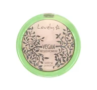 Pudry do twarzy - LOVELY Vegan Pressed Powder wegański, prasowany, transparentny puder matujący do twarzy 10g - miniaturka - grafika 1