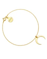 Bransoletki - Złota bransoletka z księżycem - miniaturka - grafika 1