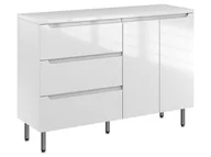 Szafki łazienkowe - Szafka Stojąca Z Blatem ETH 120 cm SD Lewa - Biały Wysoki Połysk - miniaturka - grafika 1