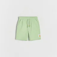 Spodenki dla niemowląt - Reserved - Szorty bermudy z naszywką - Zielony - miniaturka - grafika 1