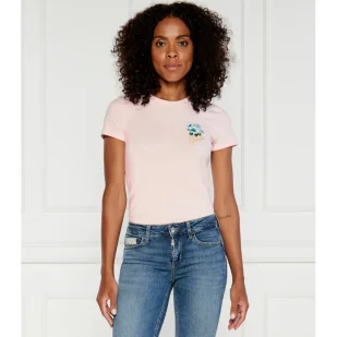 GUESS T-shirt | Regular Fit - Koszulki i topy damskie - miniaturka - grafika 1