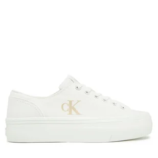 Tenisówki Calvin Klein Jeans Vulc Flatform Low Cv Mg YW0YW01763 Biały - Trampki damskie - miniaturka - grafika 1