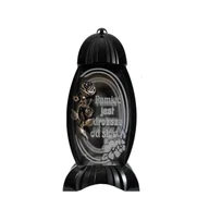 Lampiony i znicze - Lampion z napisem srebrny 36 cm - miniaturka - grafika 1