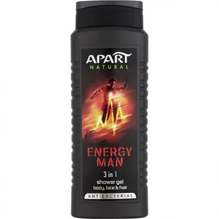 Apart Natural for Men Antybakteryjny żel pod prysznic 3w1 Energy Man 500 ml - Żele pod prysznic dla mężczyzn - miniaturka - grafika 2